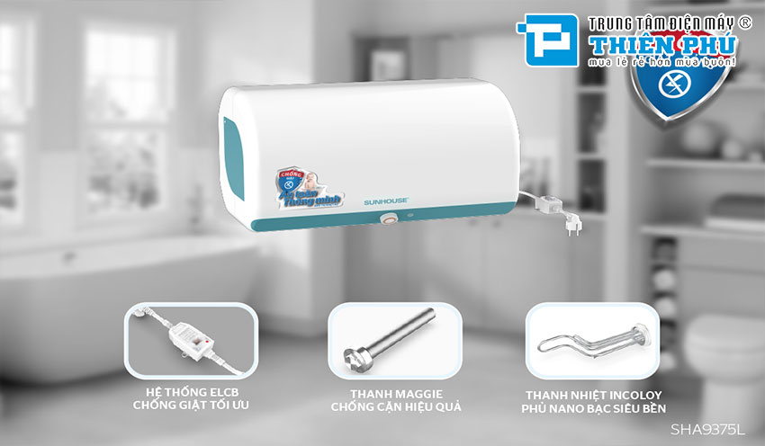 Bình Nóng Lạnh Sunhouse 30 Lít SHA9375L