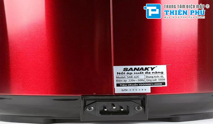 Nồi Áp Suất Điện Sanaky 6 Lít SNK-62C