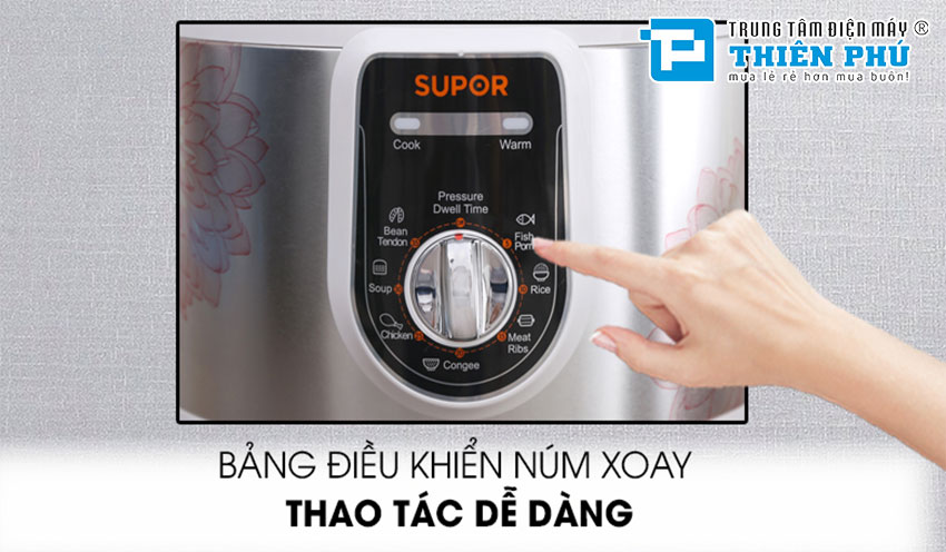 Nồi Áp Suất Điện Supor 5 lít SPC50YA310VN