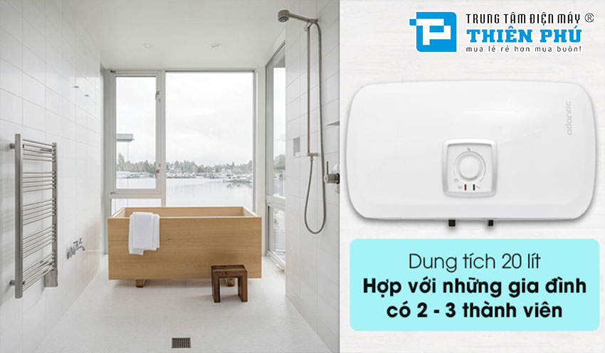 Bình Nóng Lạnh Atlantic 20 Lít SWH 20H M