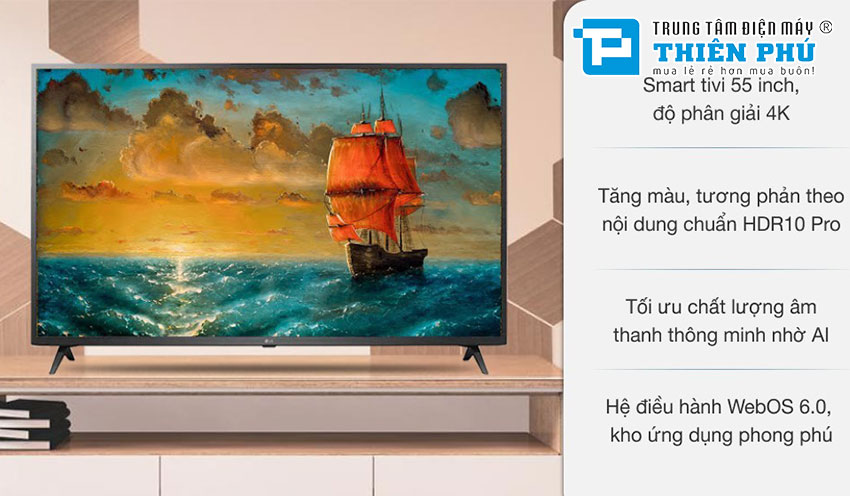 Smart Tivi LG 65 Inch 4K UHD 65UP7550PTC có đáng mua cho gia đình không