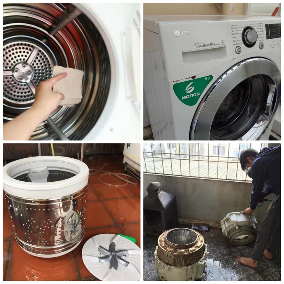 Dịch vụ vệ sinh,bảo dưỡng máy giặt tại nhà khu vực Gia Lâm