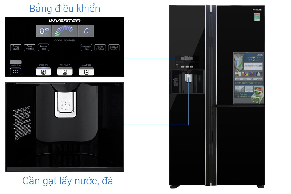 Tủ lạnh Hitachi R-FM800GPGV2(GBK) có ưu và nhược điểm gì?