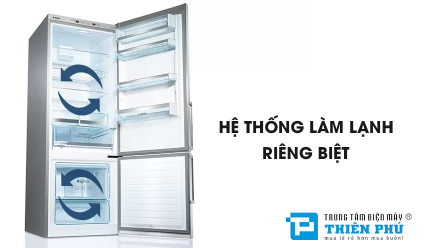Tủ Lạnh Bosch 559 Lít KGN56LB40O 2 Cánh Serie 6