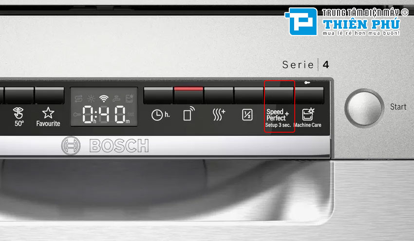 Máy Rửa Bát Bosch SMS4HCI48E 14 Bộ Serie 4