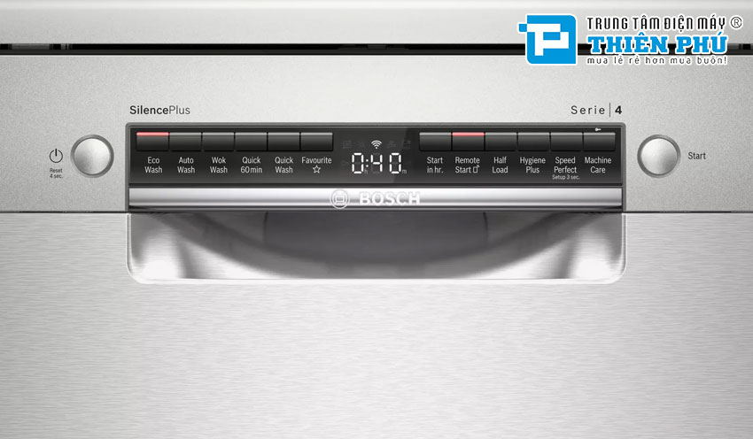 Máy Rửa Bát Bosch SMS4IVI01P 12 Bộ Serie 4