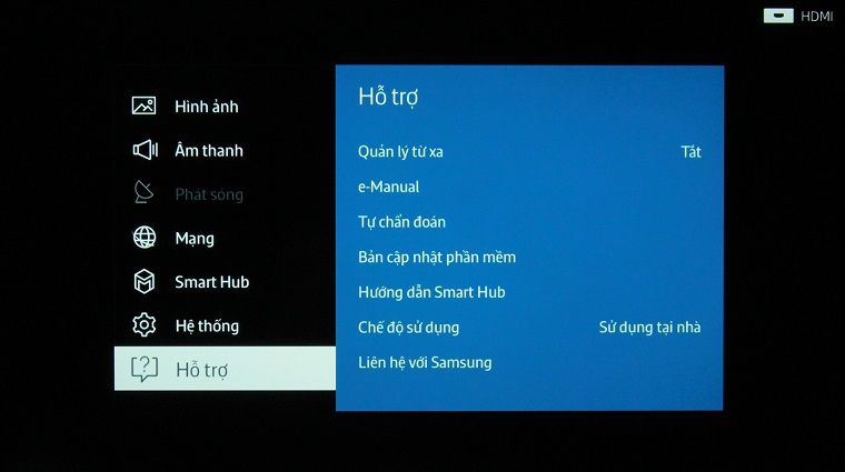 Hướng dẫn khôi phục cài đặt gốc cho tivi Samsung với 14 bước