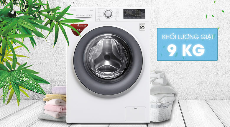 Đánh giá máy giặt LG inverter 9kg FC1409S3W - Thienphu