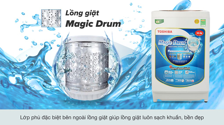 Công nghệ độc quyền Magic Drum của máy giặt toshiba