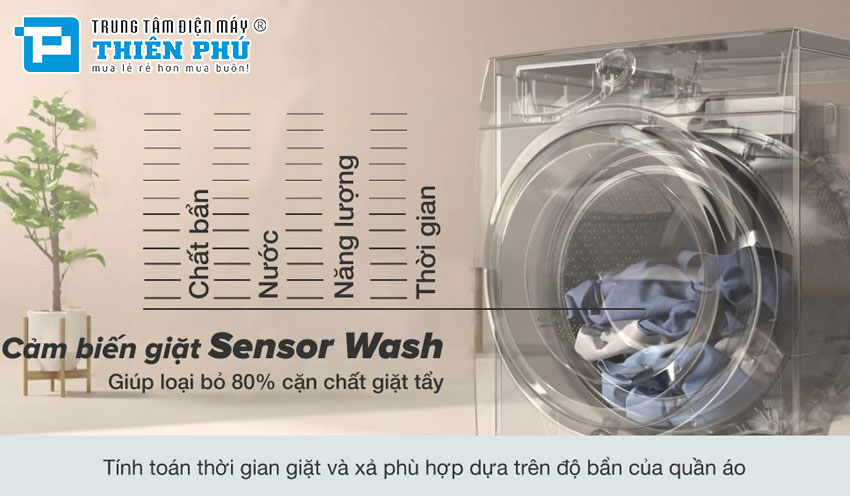 Máy giặt Electrolux EWF9042R7SB giặt sạch, giảm cặn tối đa