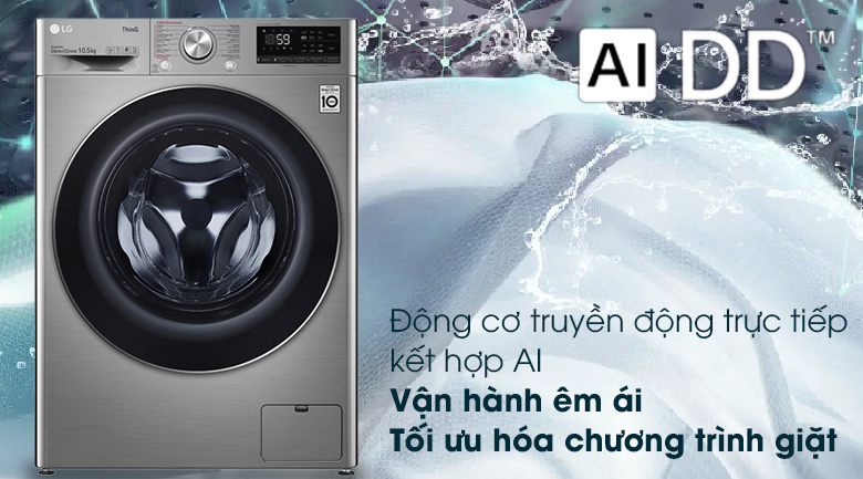 Review máy giặt LG Inverter 10.5 Kg FV1450S3V có tốt không? Giá bao nhiêu ?