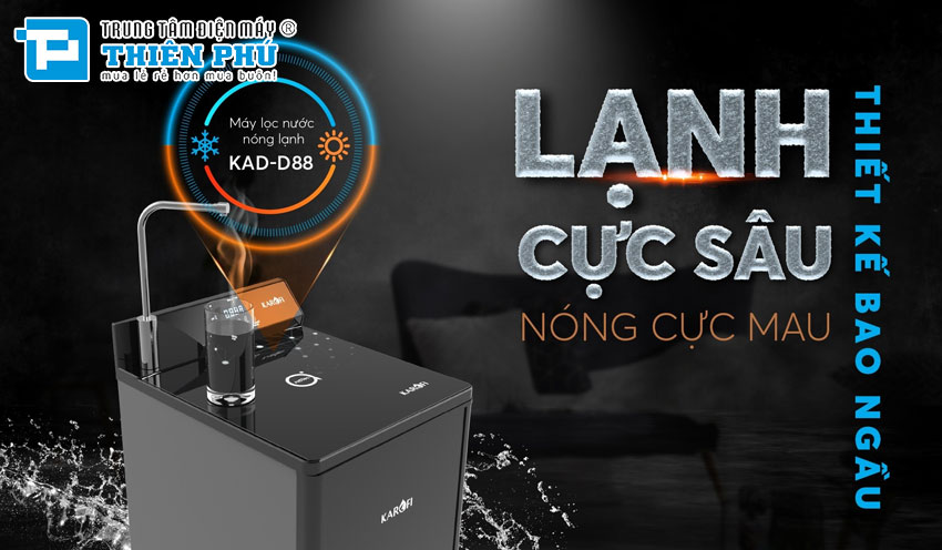 Máy Lọc Nước Nóng Lạnh Karofi KAD-D88 10 Lõi