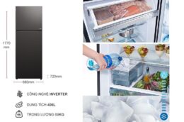 Tủ lạnh Hitachi R-FVY510PGV0(GMG) - Thiết kế đẹp mắt, tích hợp nhiều tính năng