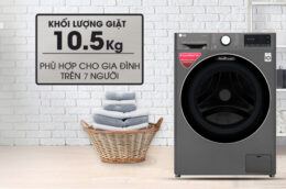 Những điểm ấn tượng trên chiếc máy giặt LG inverter FV1450S2B 10.5kg