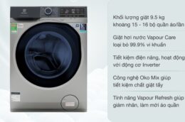 Đánh giá những công nghệ được ứng dụng trên máy giặt Electrolux inverter EWF9523ADSA