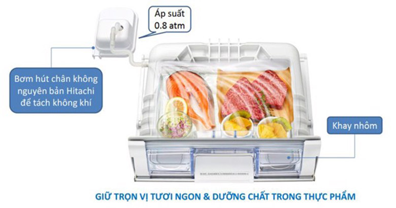 5 tính năng ở tủ lạnh Hitachi R-FM800XAGGV9X(GBZ) đánh gục mọi khách hàng
