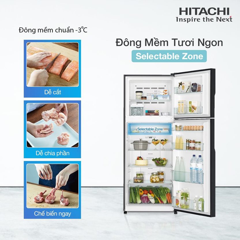 Dùng tủ lạnh Hitachi R-FVY510PGV0(GBK) hay R-FVX510PGV9(GBK) sẽ tốt hơn?