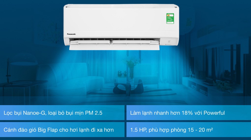 Hướng dẫn sử dụng điều hòa Panasonic 1 chiều 12000btu CU/CS-N12ZKH-8