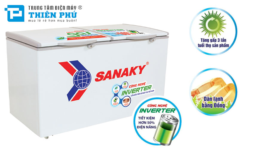 Muốn bảo quản thực phẩm an toàn hãy chọn tủ đông Sanaky VH-6699HY3