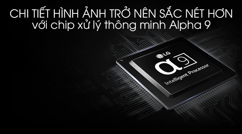 Bộ xử lý Alpha 9 mạnh mẽ của tivi LG