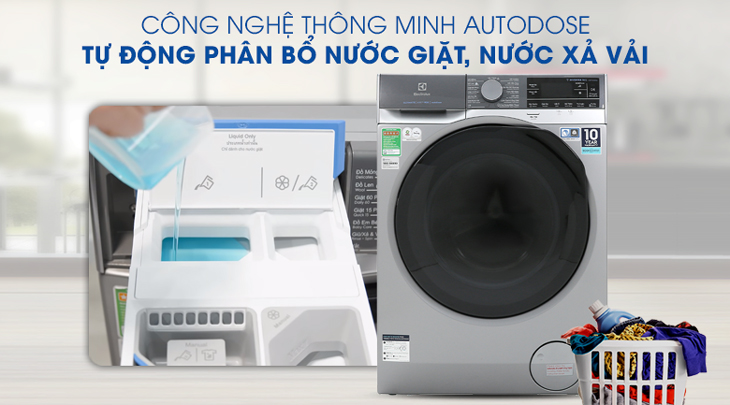 Công nghệ AutoDose trên máy giặt Electrolux là gì? Có lợi ích gì?