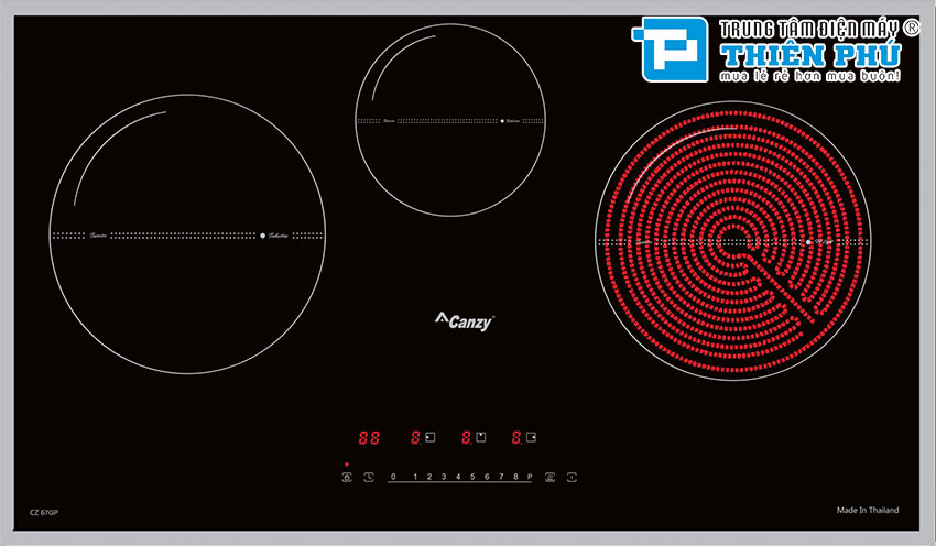 Bếp Điện Từ Canzy CZ 67GP 3 Vùng Nấu