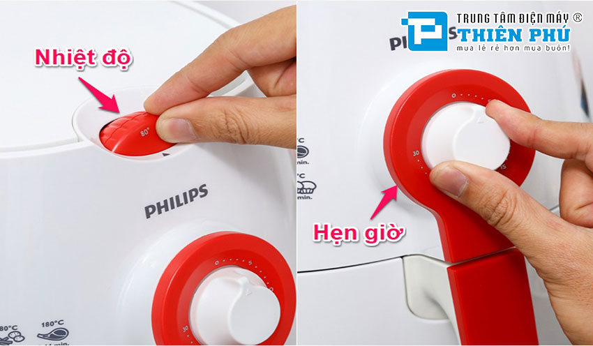 Nồi Chiên Không Dầu Philips HD9217 1,8L