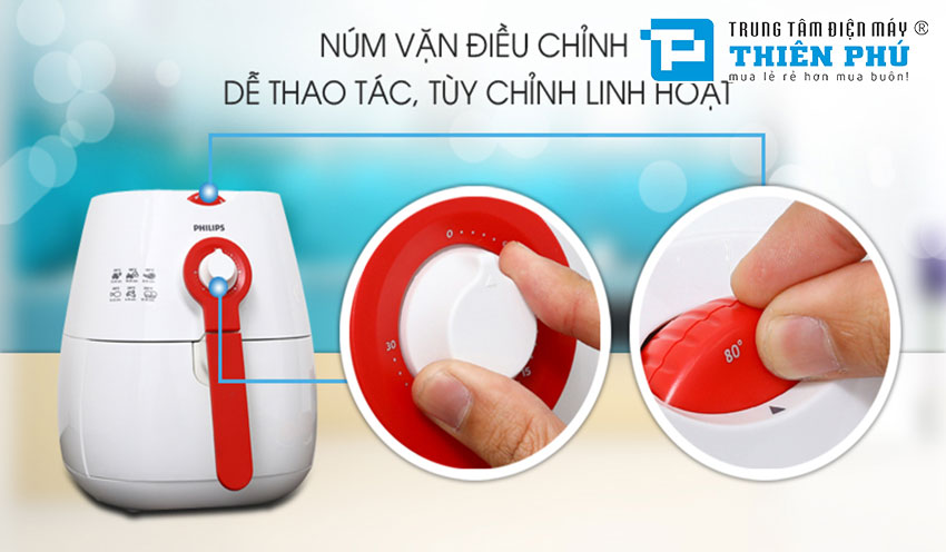 Nồi Chiên Không Dầu Philips HD9217 1,8L