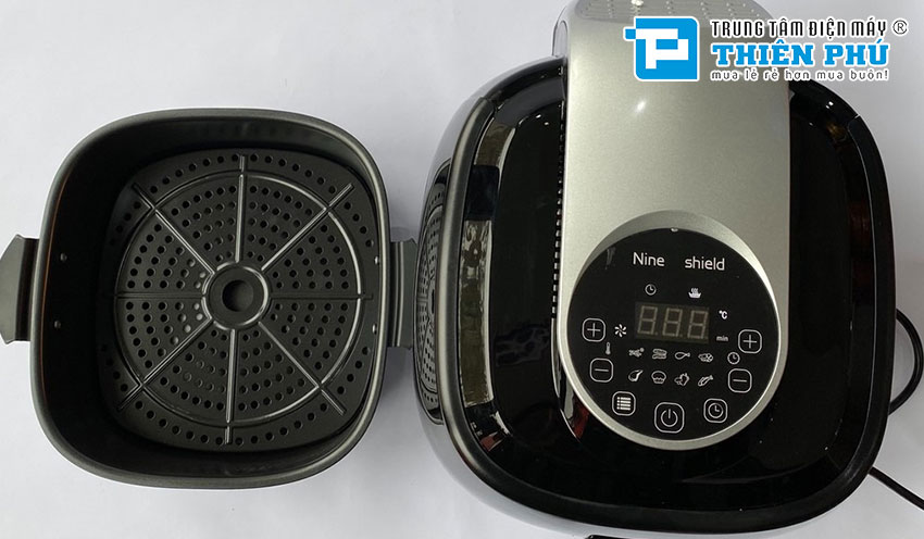Nồi Chiên Không Dầu Điện Tử Nine Shield KB-3501 5,5 Lít