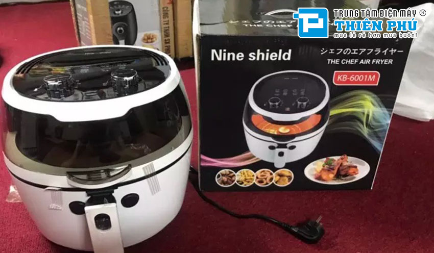 Nồi Chiên Không Dầu Nine Shield KB-6001M 6.5 Lít