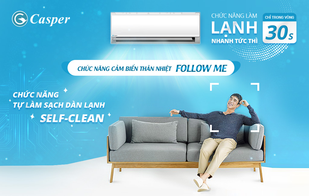 Phòng có diện tích 30 m2 có nên sử dụng điều hòa Casper không?