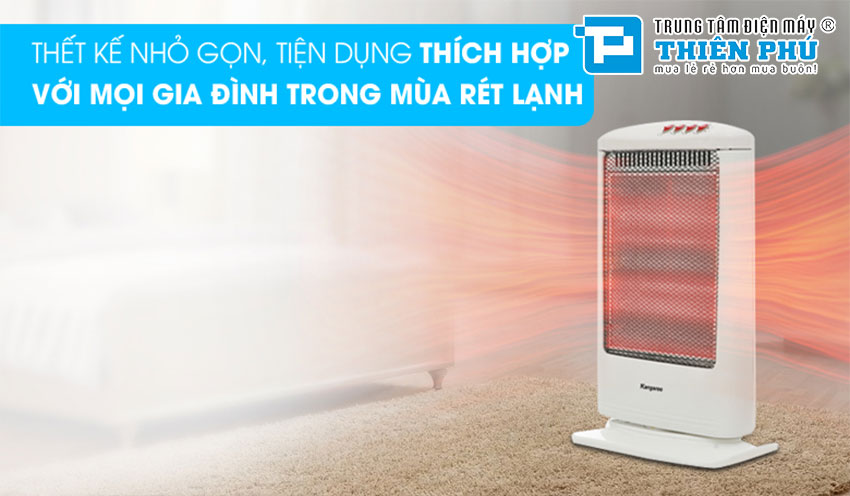 Quạt Sưởi Halogen Kangaroo KG1012C