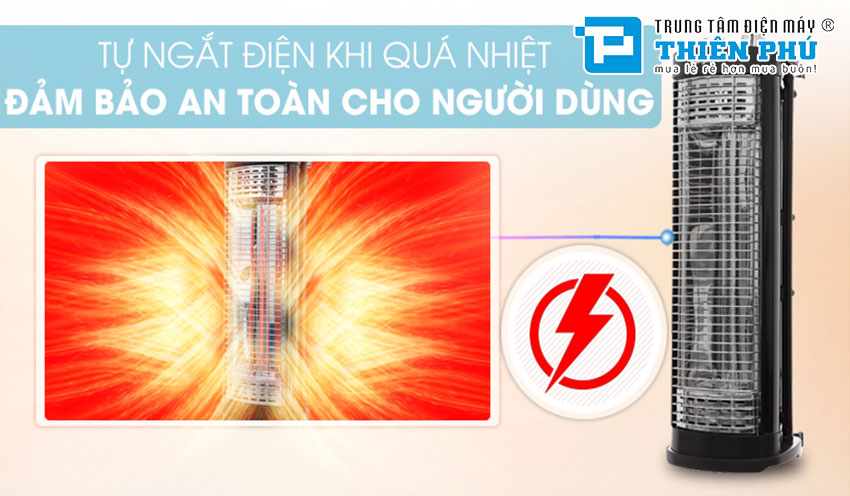 Quạt Sưởi Halogen Kangaroo KG1028C