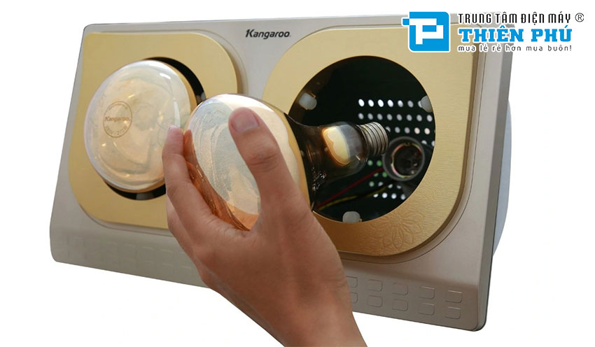 Đèn Sưởi Nhà Tắm Kangaroo KG248 2 Bóng