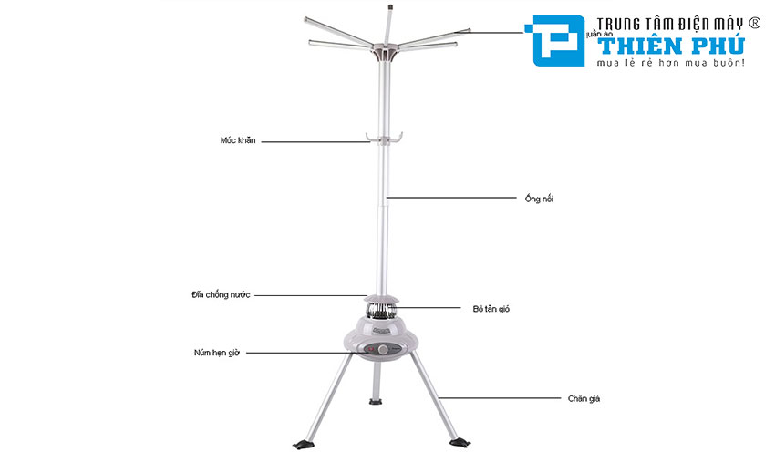 Tủ Sấy Quần Áo Kangaroo KG308
