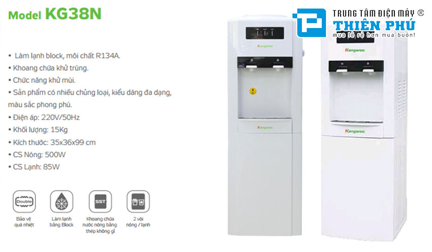 Cây Nước Nóng Lạnh Kangaroo KG38N