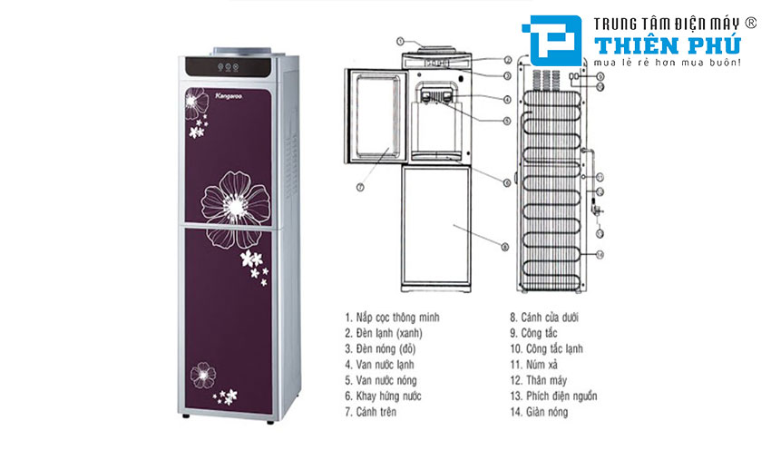 Cây Nước Nóng Lạnh Kangaroo KG40H