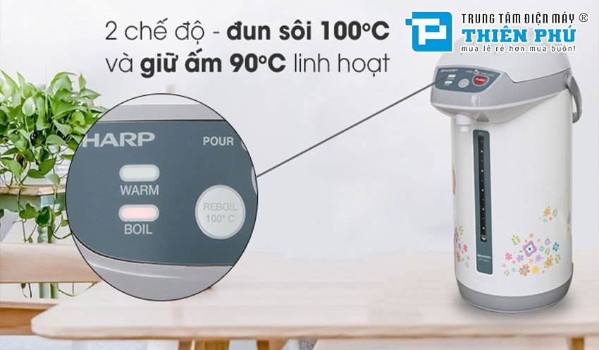 Bình Thủy Điện Sharp KP-Y40PV-CU 4 Lít