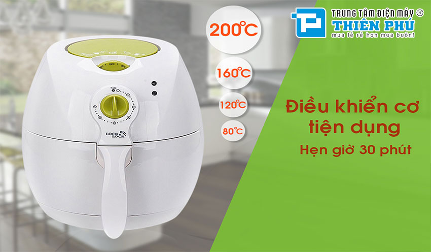 Nồi Chiên Không Dầu Lock&Lock Eco Fryer LO-ECF-202WS 2,2L