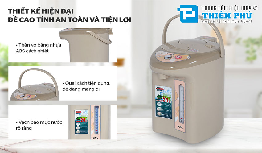 Bình Thủy Điện Sunhouse SH1530 3 Lít