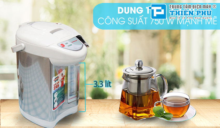 Bình Thủy Điện Sunhouse SHD1533 3.3 Lít