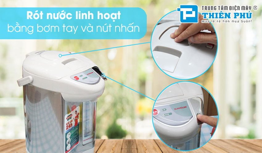 Bình Thủy Điện Sunhouse SHD1533 3.3 Lít