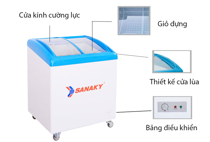 Đánh giá chi tiết về tủ đông Sanaky VH-282K 210 Lít 1 Ngăn