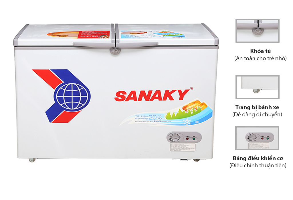 Top 3 tủ đông giá rẻ Sanaky, bán chạy nhất tháng 2/2022 tại Điện Máy Thiên Phú