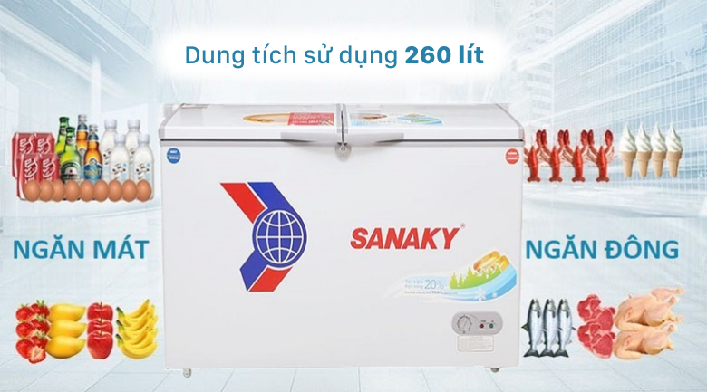 Tổng hợp 3 mẫu tủ đông Sanaky được nhiều người tiêu dùng lựa chọn nhiều nhất