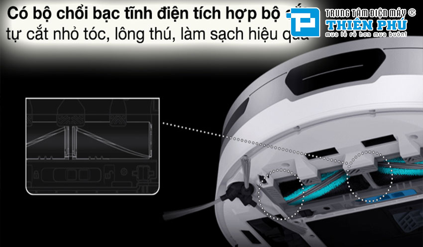 Robot Hút Bụi Lau Nhà Samsung VR30T85513W/SV