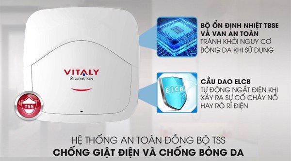 Bình Nóng Lạnh Ariston Vitaly 30 mang đến sự tiện nghi cho cuộc sống gia đình Việt
