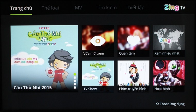 Hướng dẫn sử dụng Zing TV trên Smart tivi LG hệ điều hành Netcast