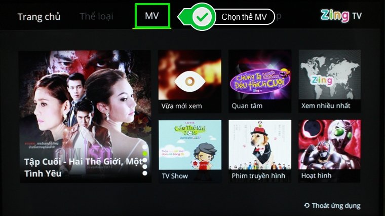 Hướng dẫn sử dụng Zing TV trên Smart tivi LG hệ điều hành Netcast