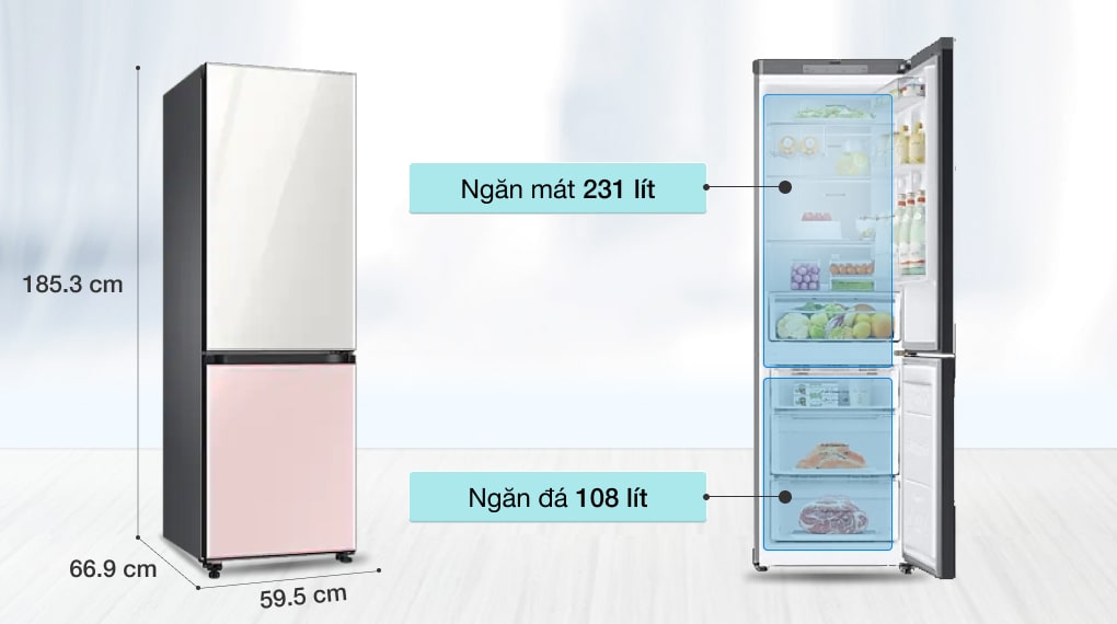 Tủ lạnh Samsung RB33T307055/SV mặt gương - Model đáng mua trong năm nay